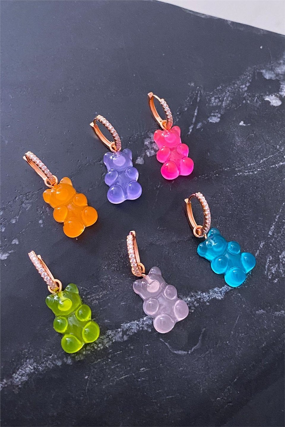 Yeşil Jelibon Küpe