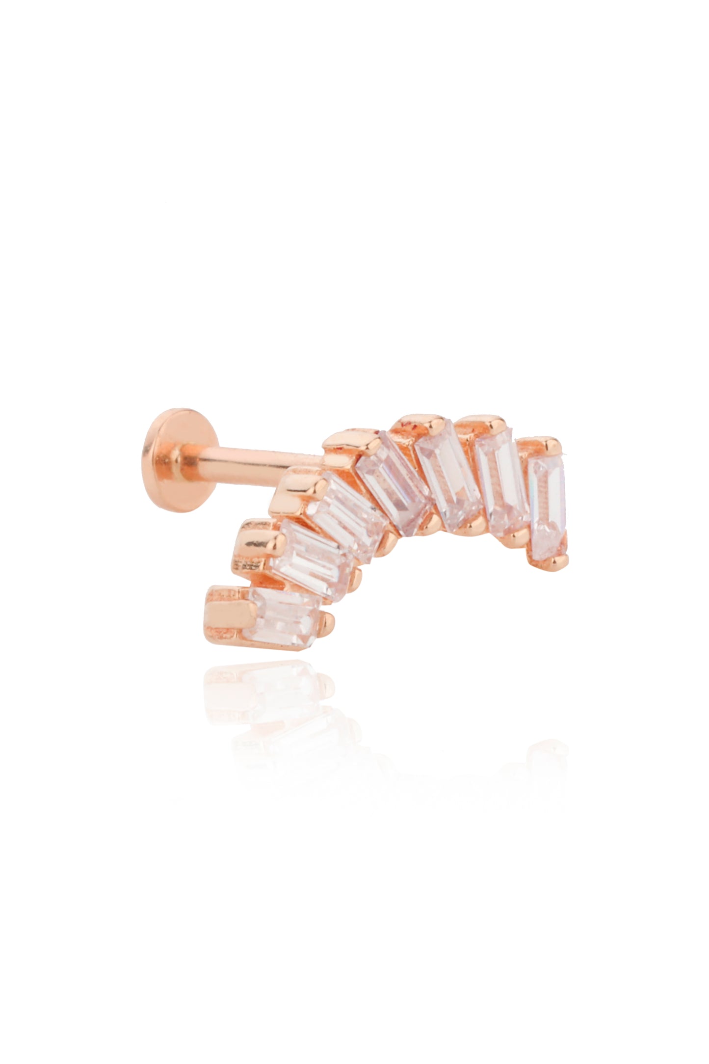 Yedi Baget Yay Tragus 14 Ayar Altın Piercing