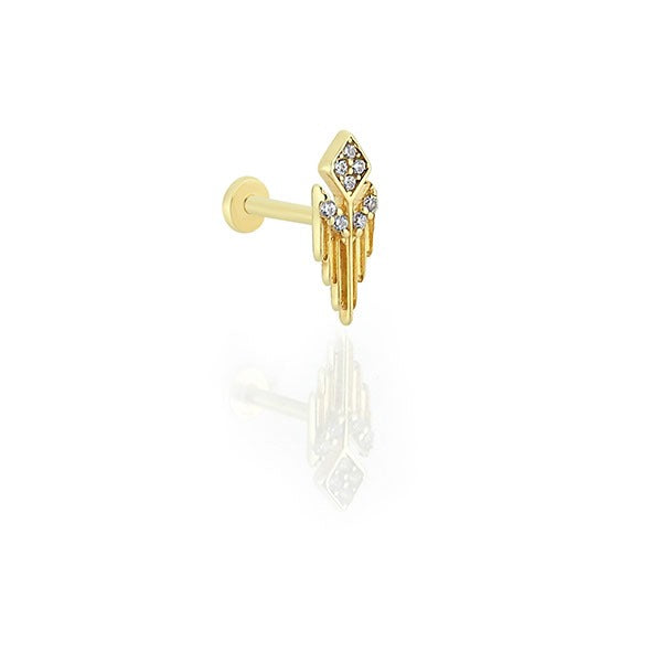 Tap Tragus 14 Ayar Altın Piercing