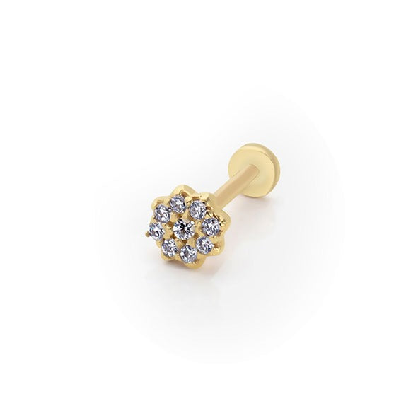 Papatya Tragus 14 Ayar Altın Piercing