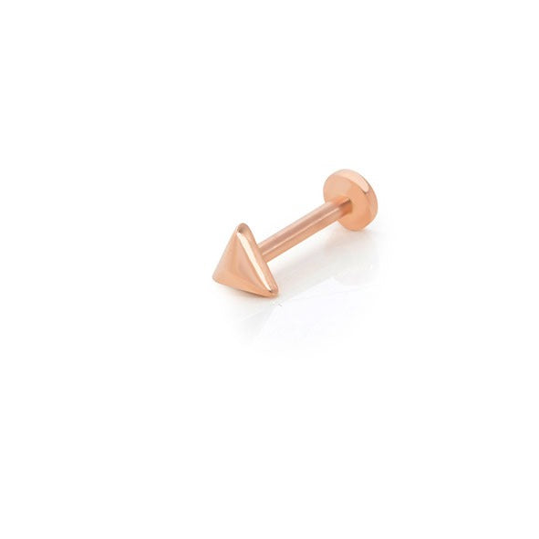 Piramit Tragus 14 Ayar Altın Piercing