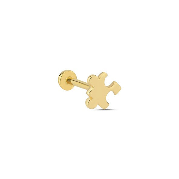 Puzzle 14 Ayar Altın Piercing