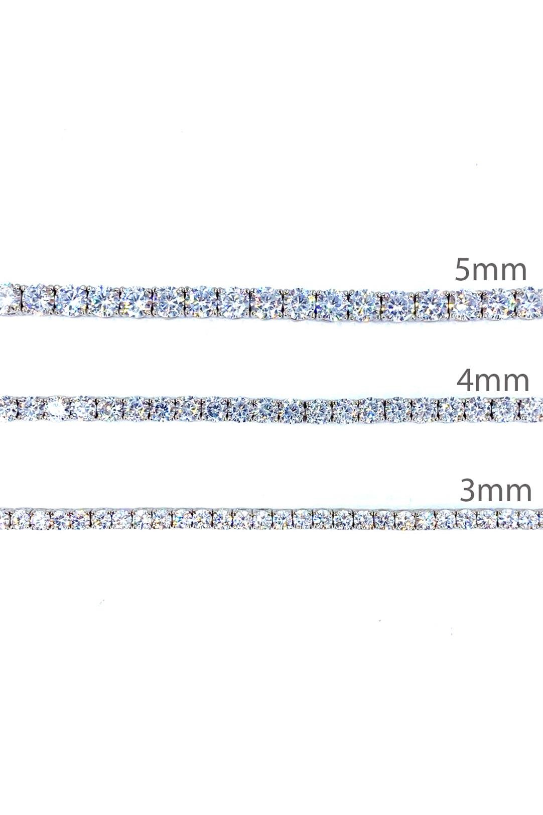 4 Mm Gümüş Suyolu Bileklik