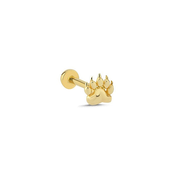 Taşsız Pati 14 Ayar Altın Piercing