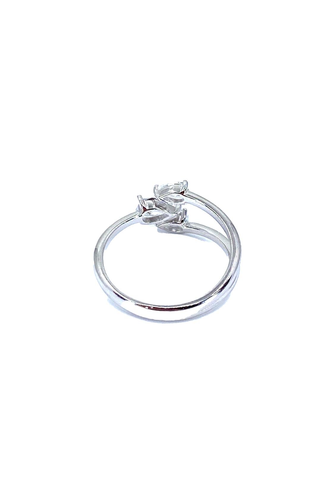 Üç Damla Alev Gümüş Yüzük