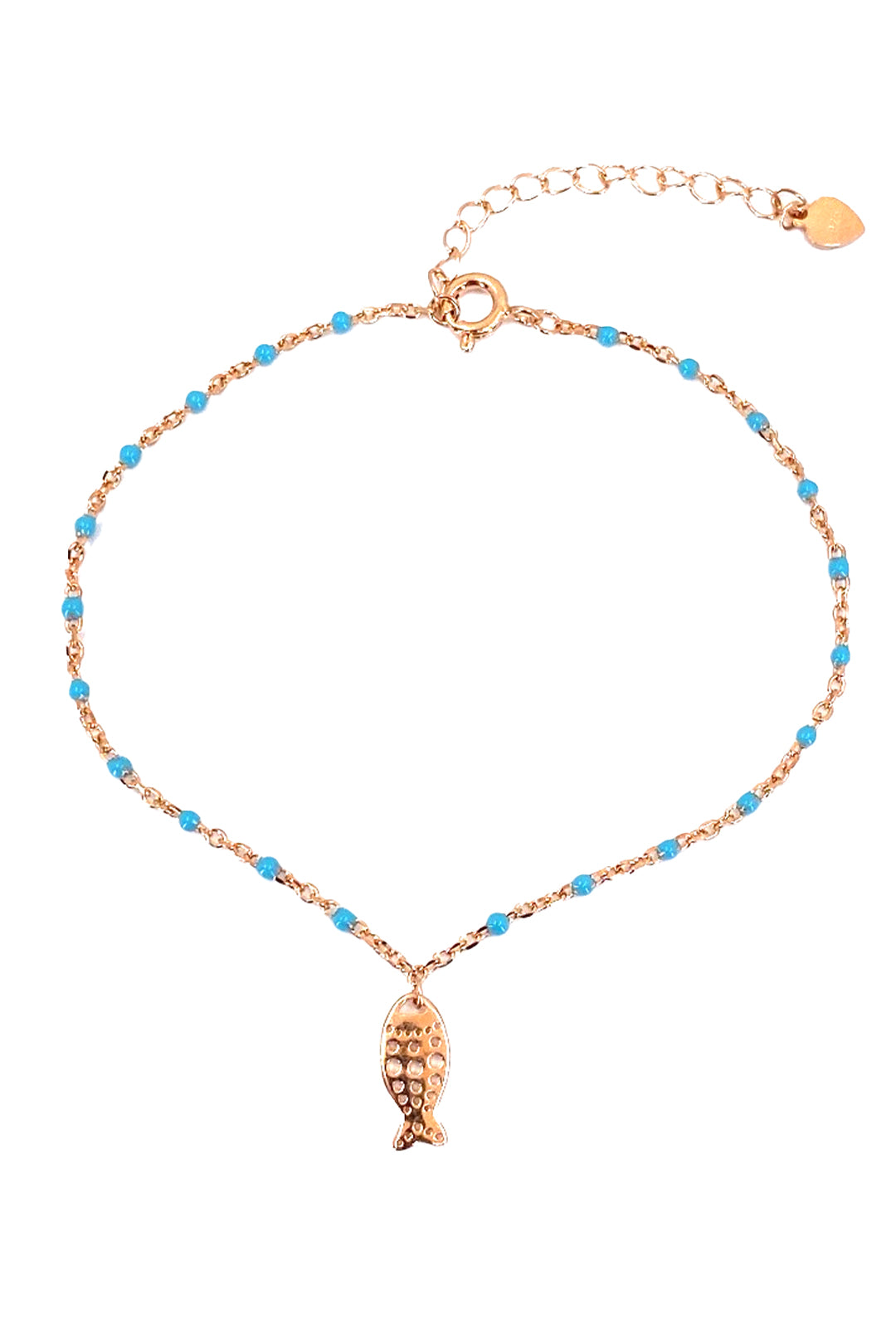 Turkuaz Mineli Halhal Desenli Balık