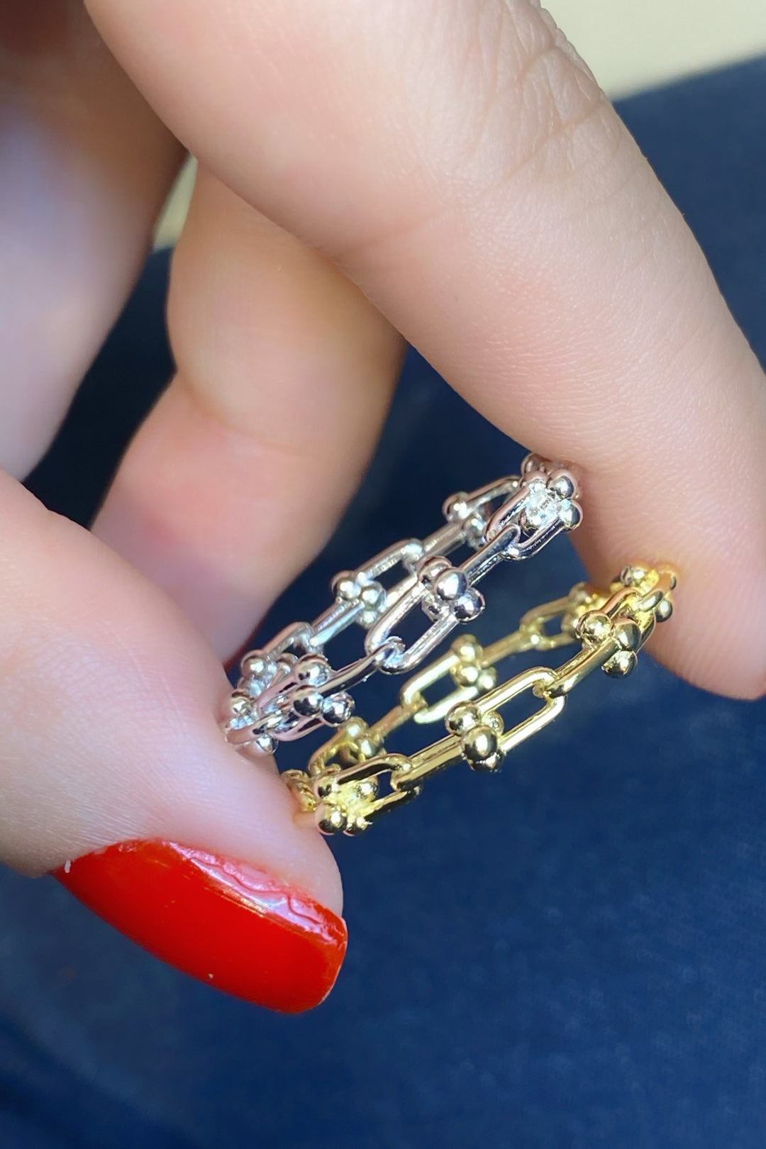 Taşsız Tif Geo Gümüş Yüzük