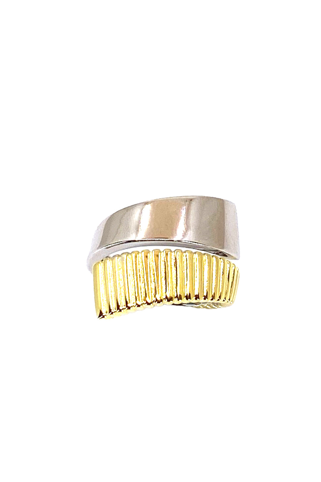 Taşsız Tırtıklı Ve Düz İki Sıra Gümüş Yüzük