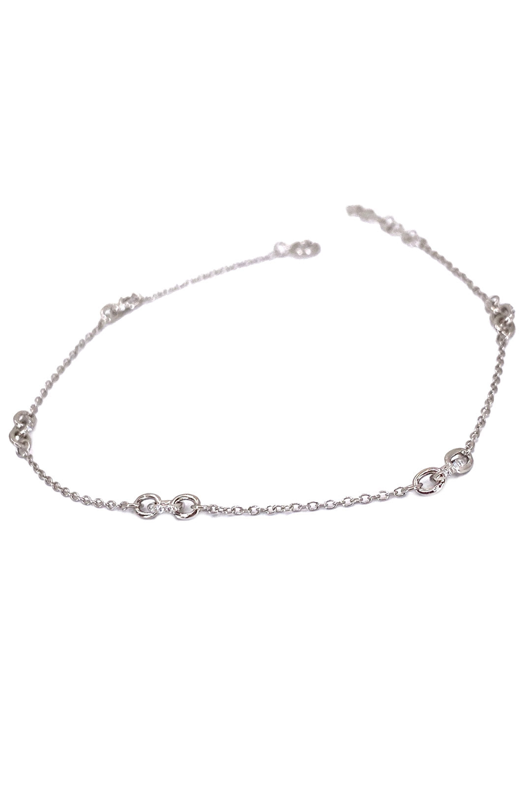 Taşlı Ve Taşsız Beşer Halka Gümüş Halhal