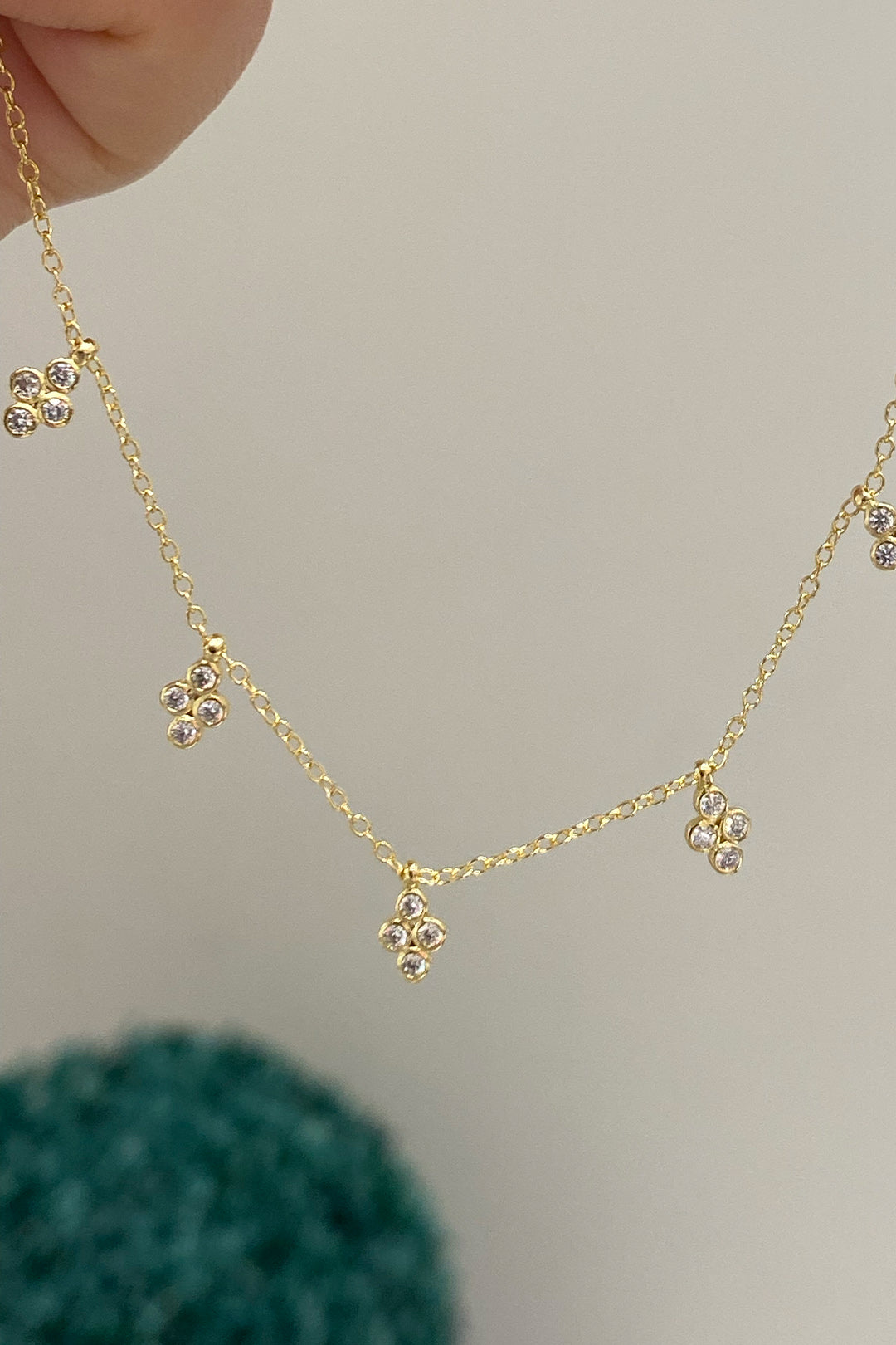 Dört Tohum Sallantılı Gümüş Halhal