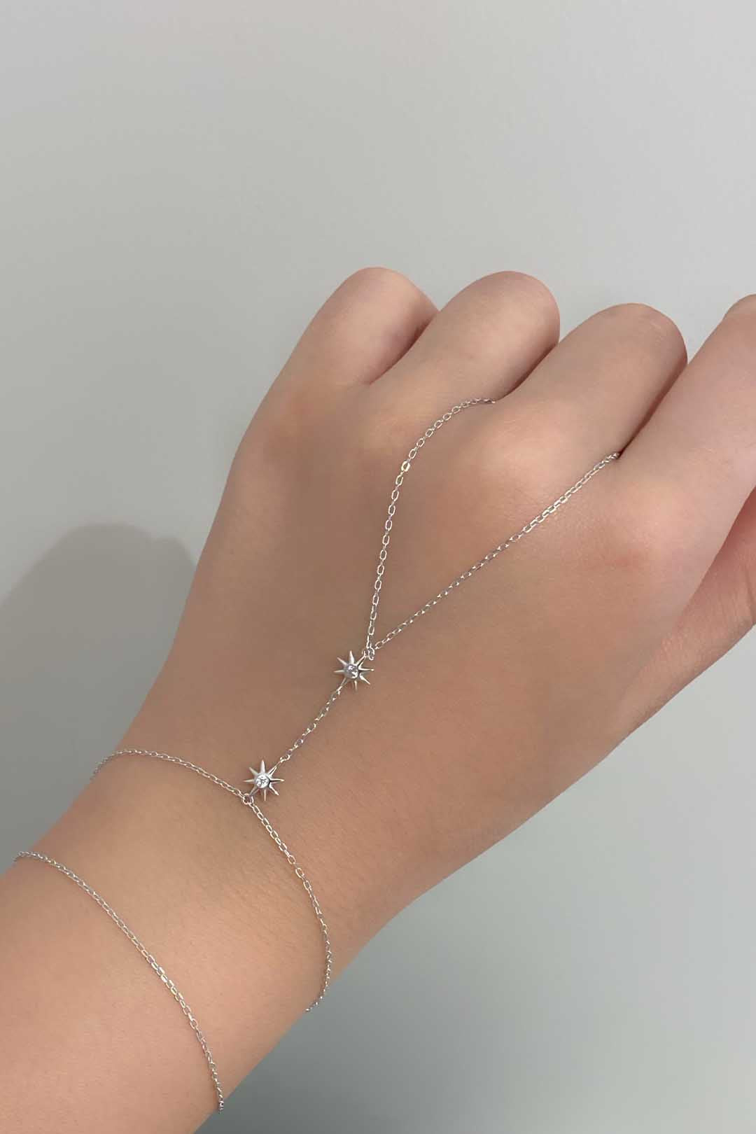 İki Tektaşlı Mini Güneş Gümüş Şahmeran