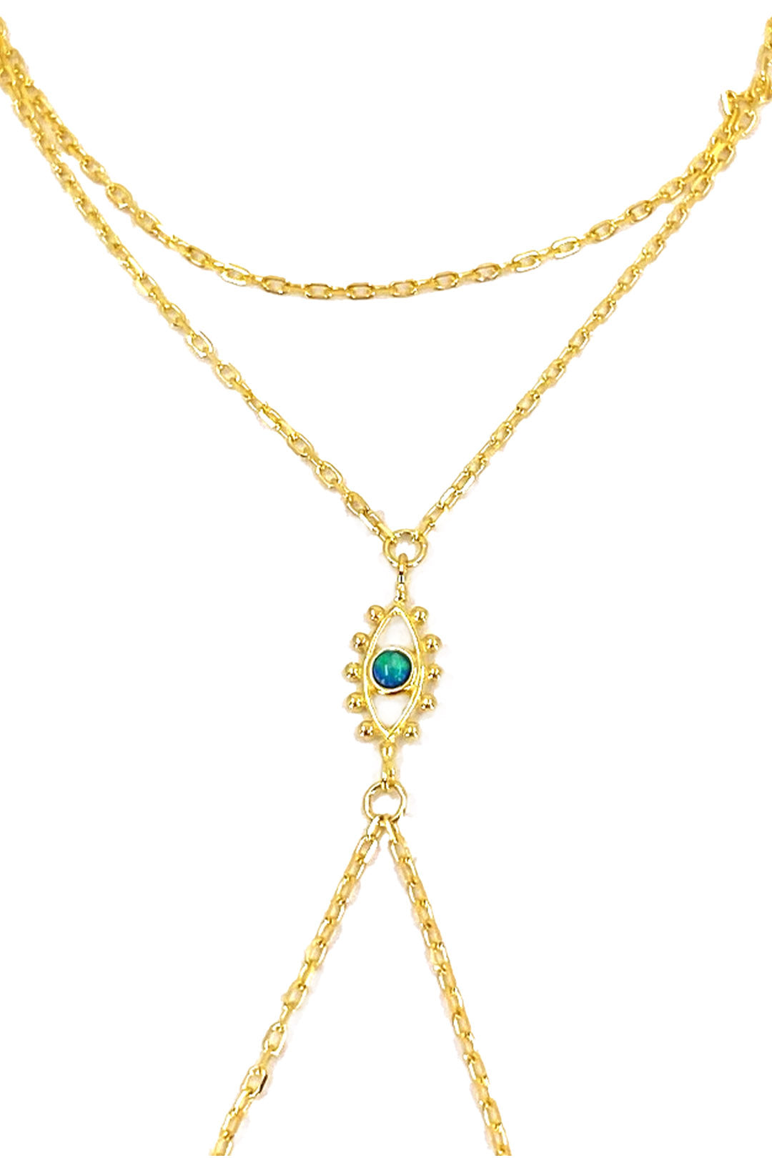 Opal Lucky Göz Gümüş Şahmeran