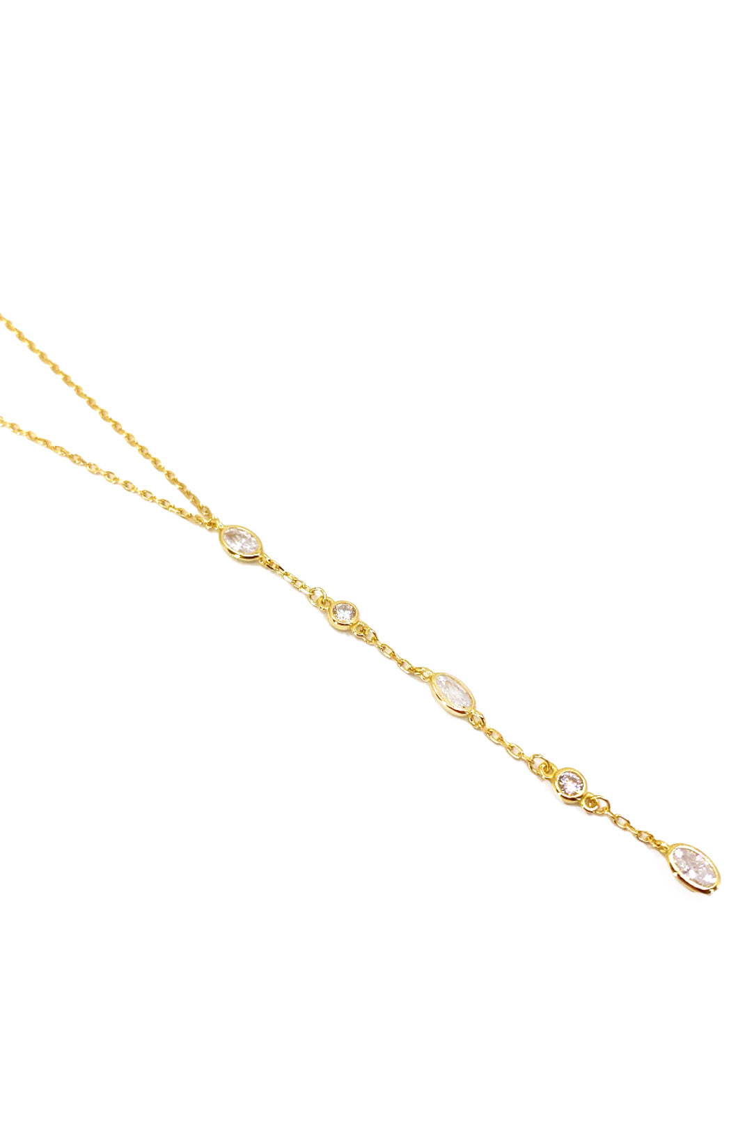 Üç Oval İki Tohum Gümüş Y Kolye