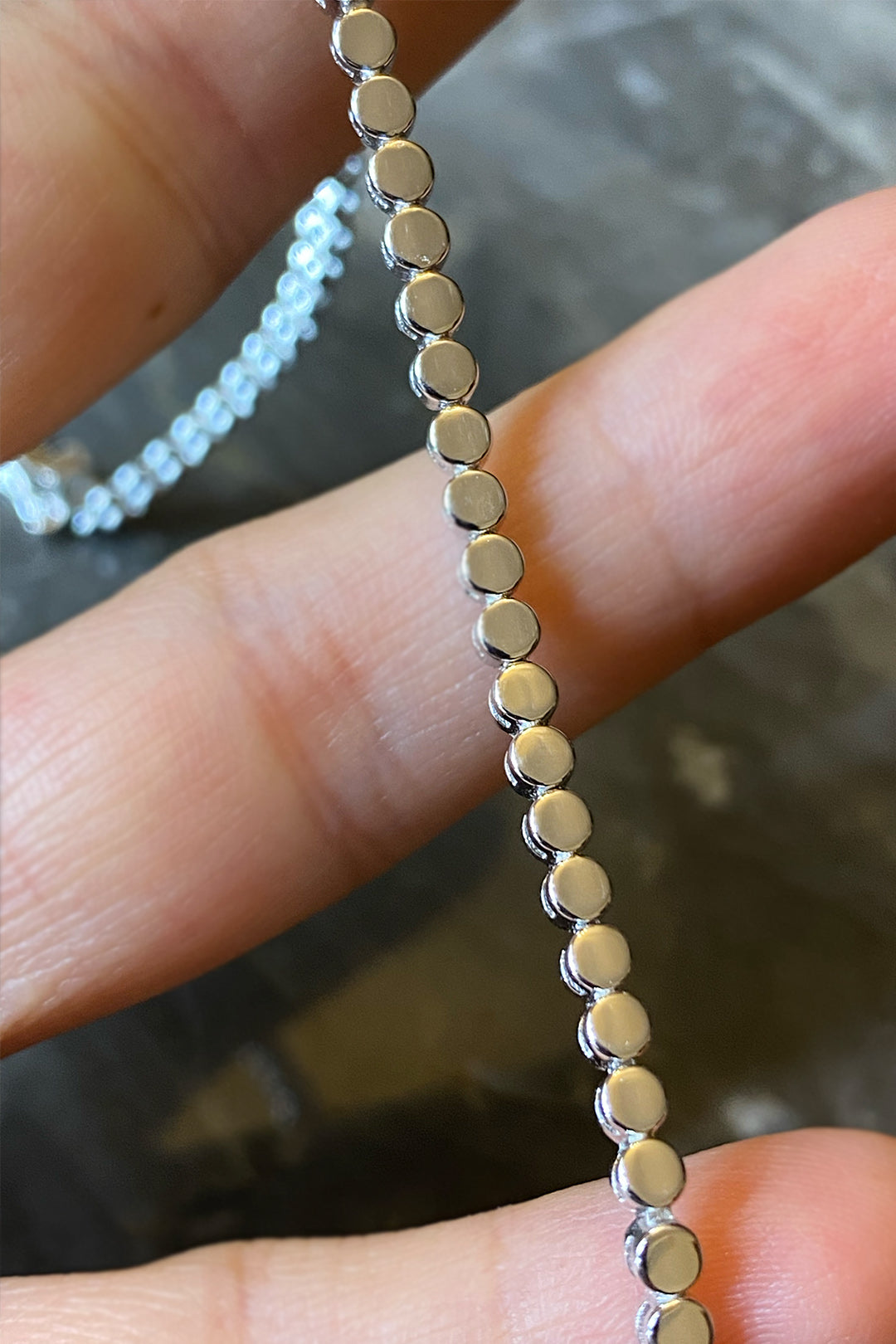 Taşsız Minimal Pul Suyolu Gümüş Bileklik