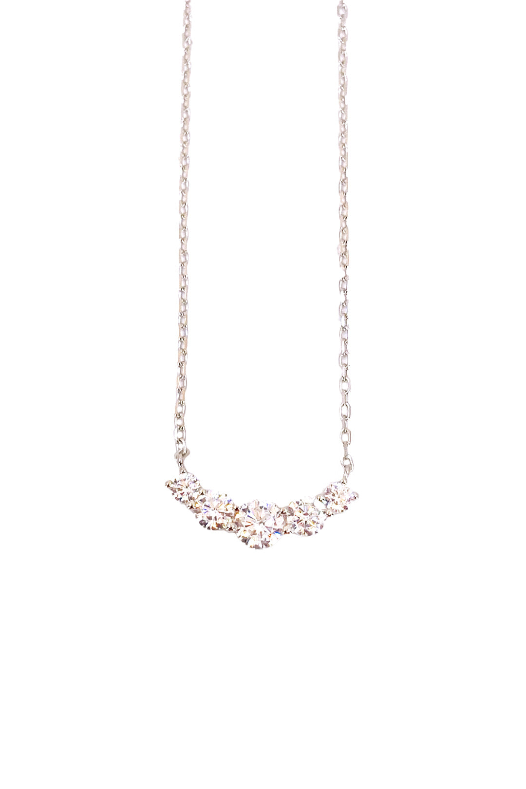 Vip Beş Mix Taş Yay Gümüş Kolye