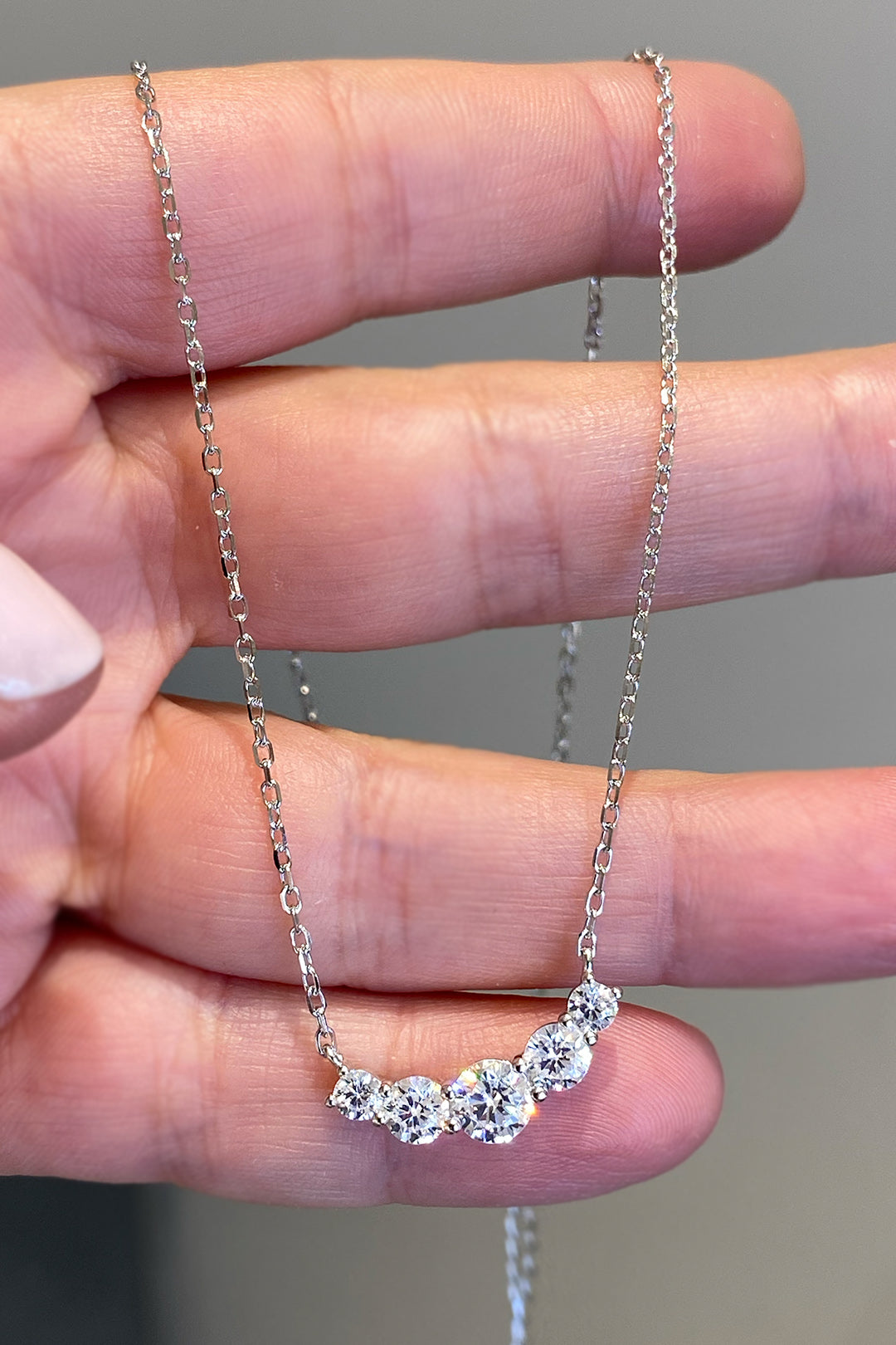 Vip Beş Mix Taş Yay Gümüş Kolye