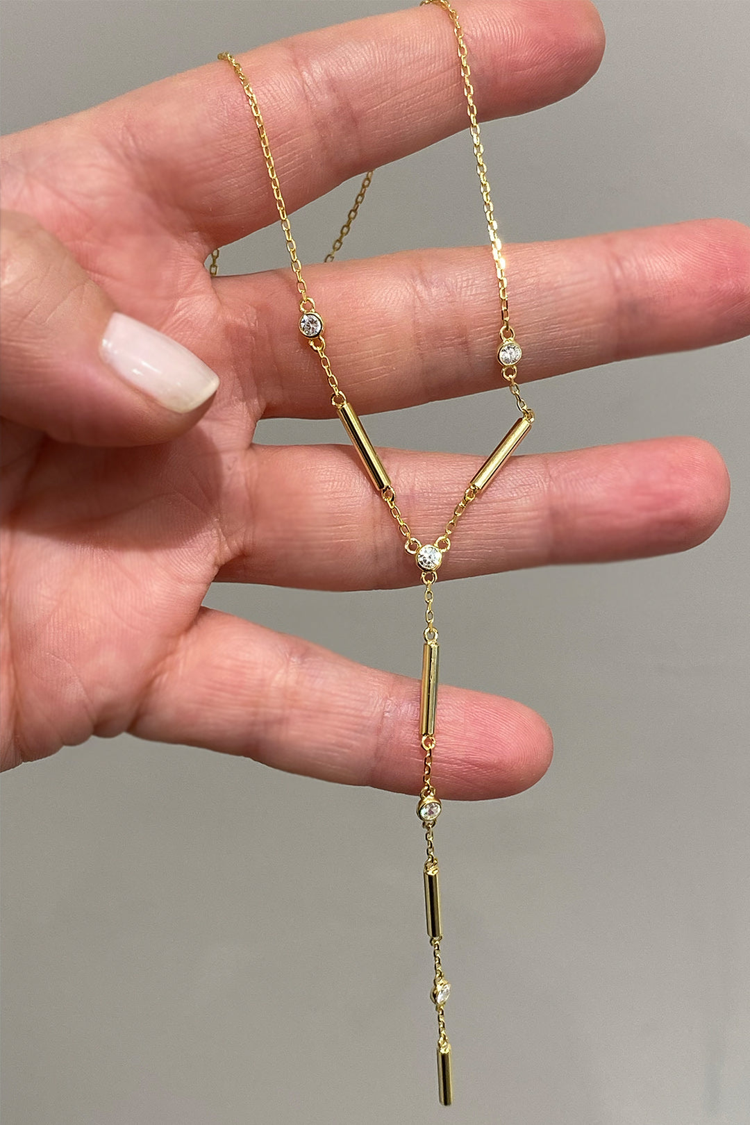 Çubuk Ve Tohum Gümüş Y Kolye