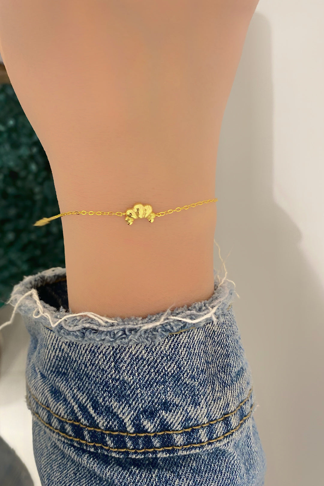 Taşsız Kruvasan Gümüş Bileklik