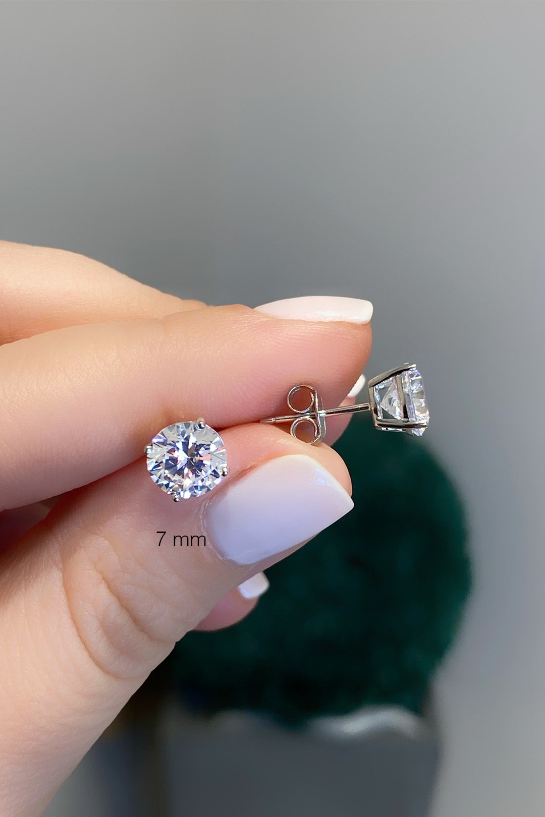 Tektaş Gümüş Çivili Küpe