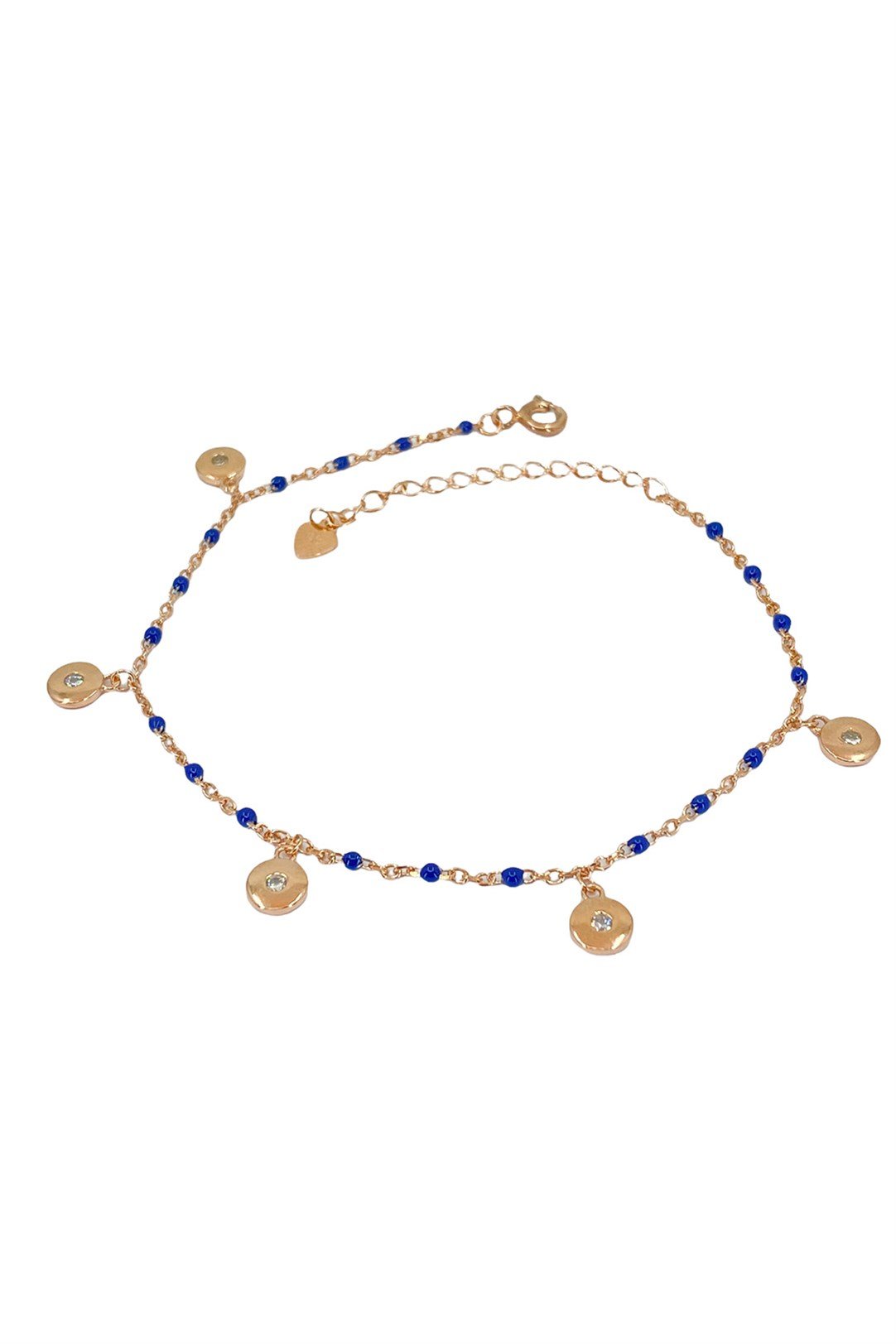 Lacivert Mineli Halhal Yuvarlak