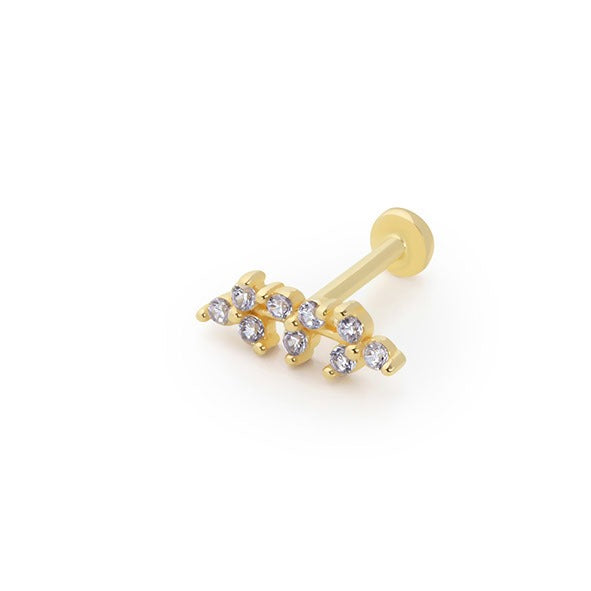 Başak Yay Tragus 14 Ayar Altın Piercing