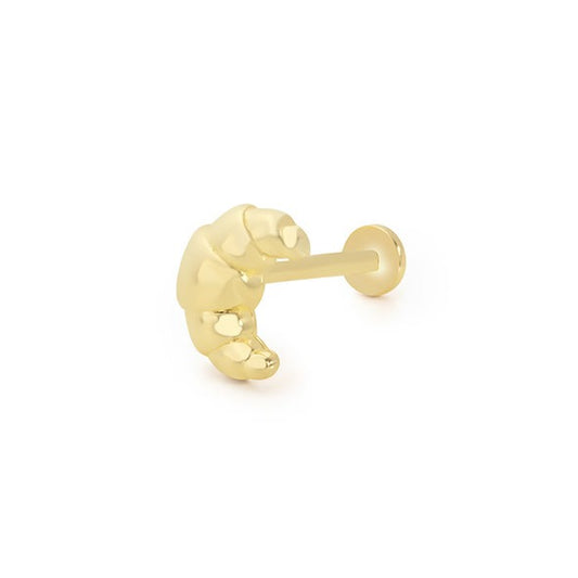 Kruvasan Tragus 14 Ayar Altın Piercing