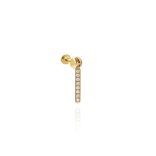Stick Tragus 1.00 Cm 14 Ayar Altın Piercing
