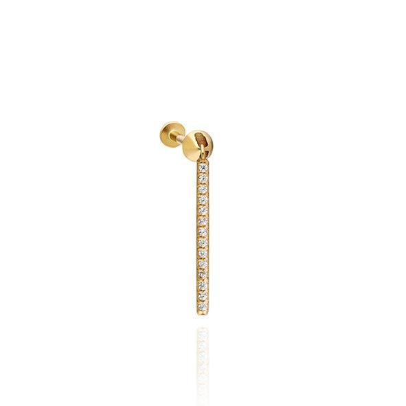 Stick Tragus 1.70 Cm 14 Ayar Altın Piercing