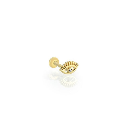 Göz Tragus 14 Ayar Altın Piercing