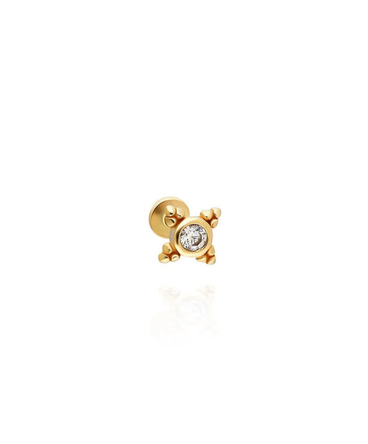 Dümen Tragus 14 Ayar Altın Piercing