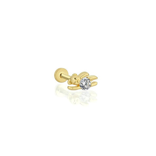Tedy Bear 14 Ayar Altın Piercing