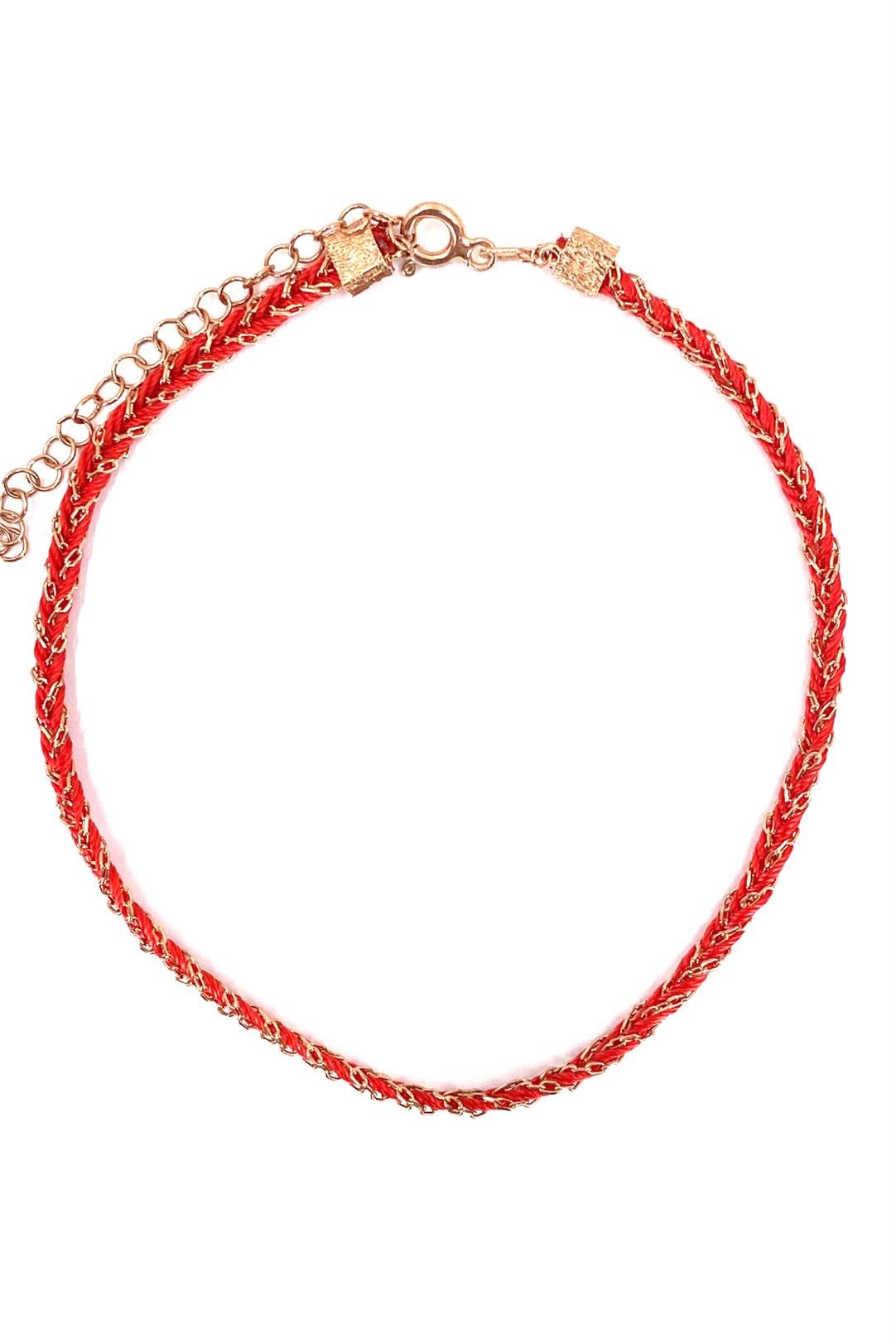 İpek İp Halhal Kırmızı