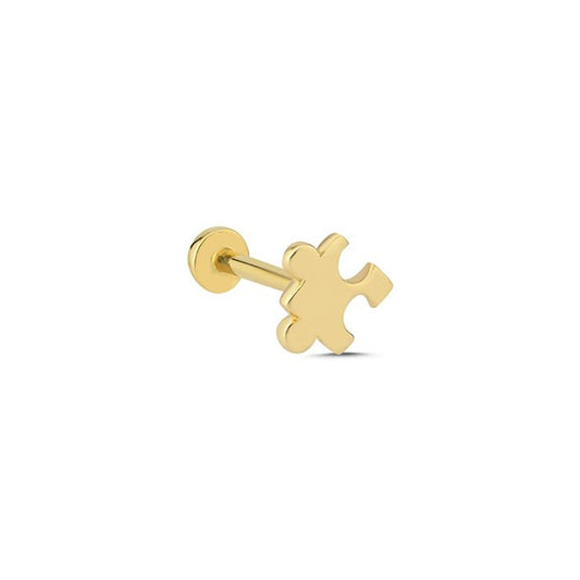 Puzzle 14 Ayar Altın Piercing