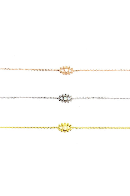 Top Göz Beyaz Opal Gümüş Halhal