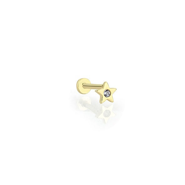 Tektaş Yıldız 14 Ayar Altın Piercing