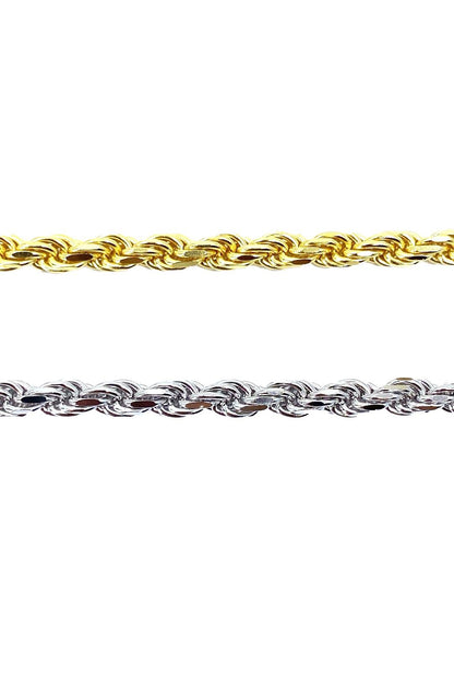 Taşsız Kalın Burgu Zincir Gümüş Choker