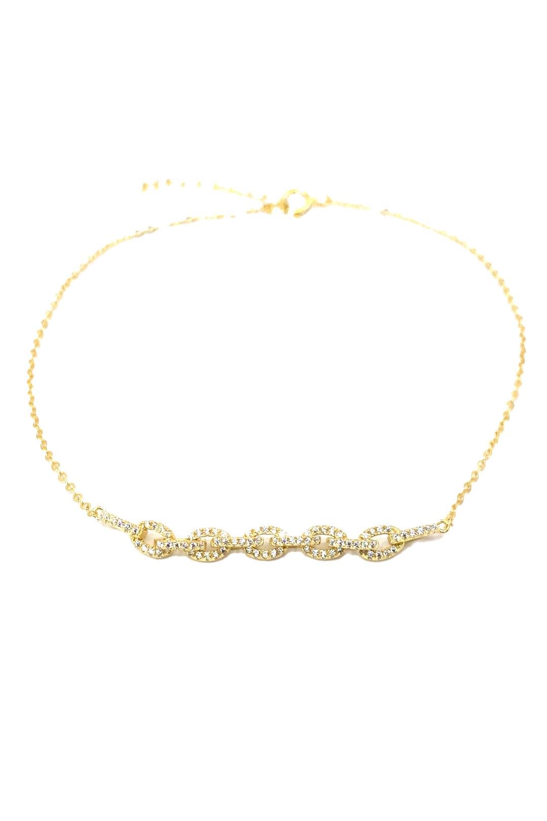 Taşlı Mini Geo Detay Gümüş Halhal