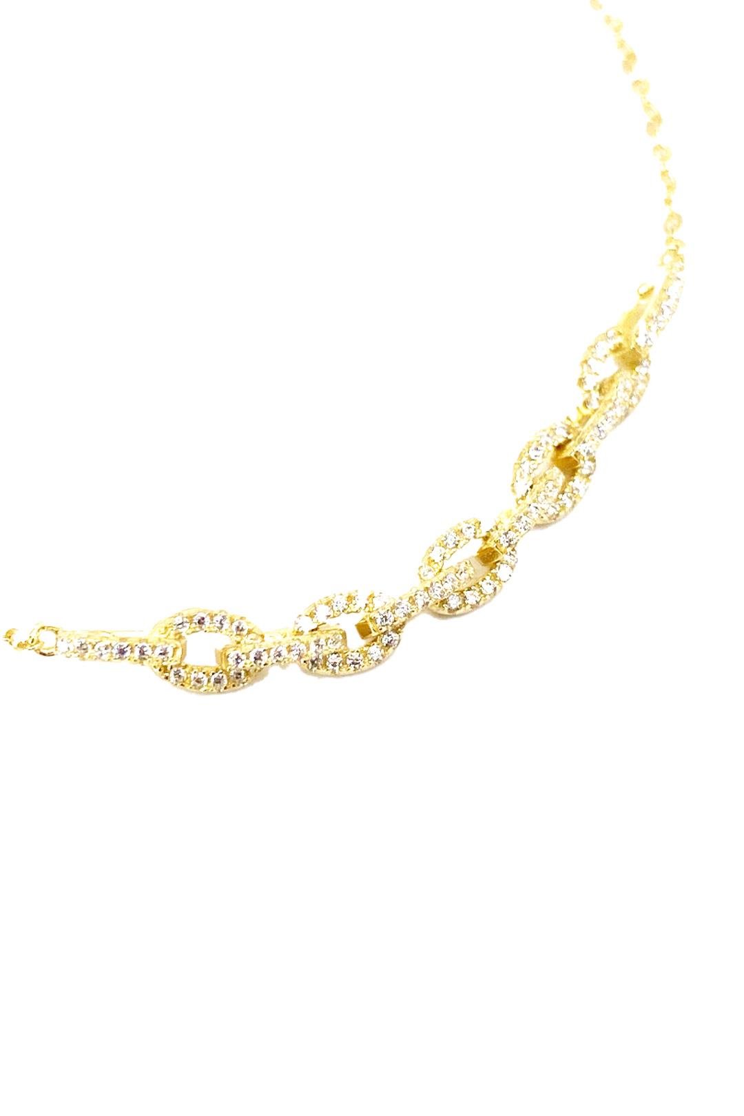 Taşlı Mini Geo Detay Gümüş Halhal