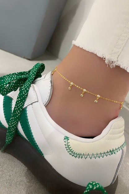 Mini Çok Tohum Sallantılı Gümüş Halhal