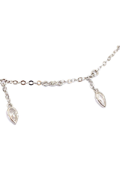 Yatay Dikey Markiz Sallantılı Gümüş Halhal