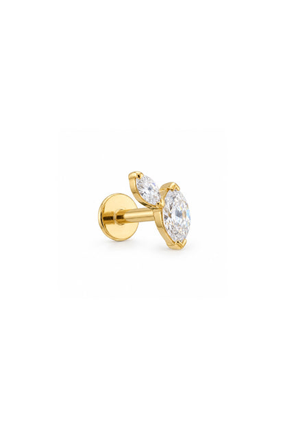 Mix İki Markiz Titanyum Piercing