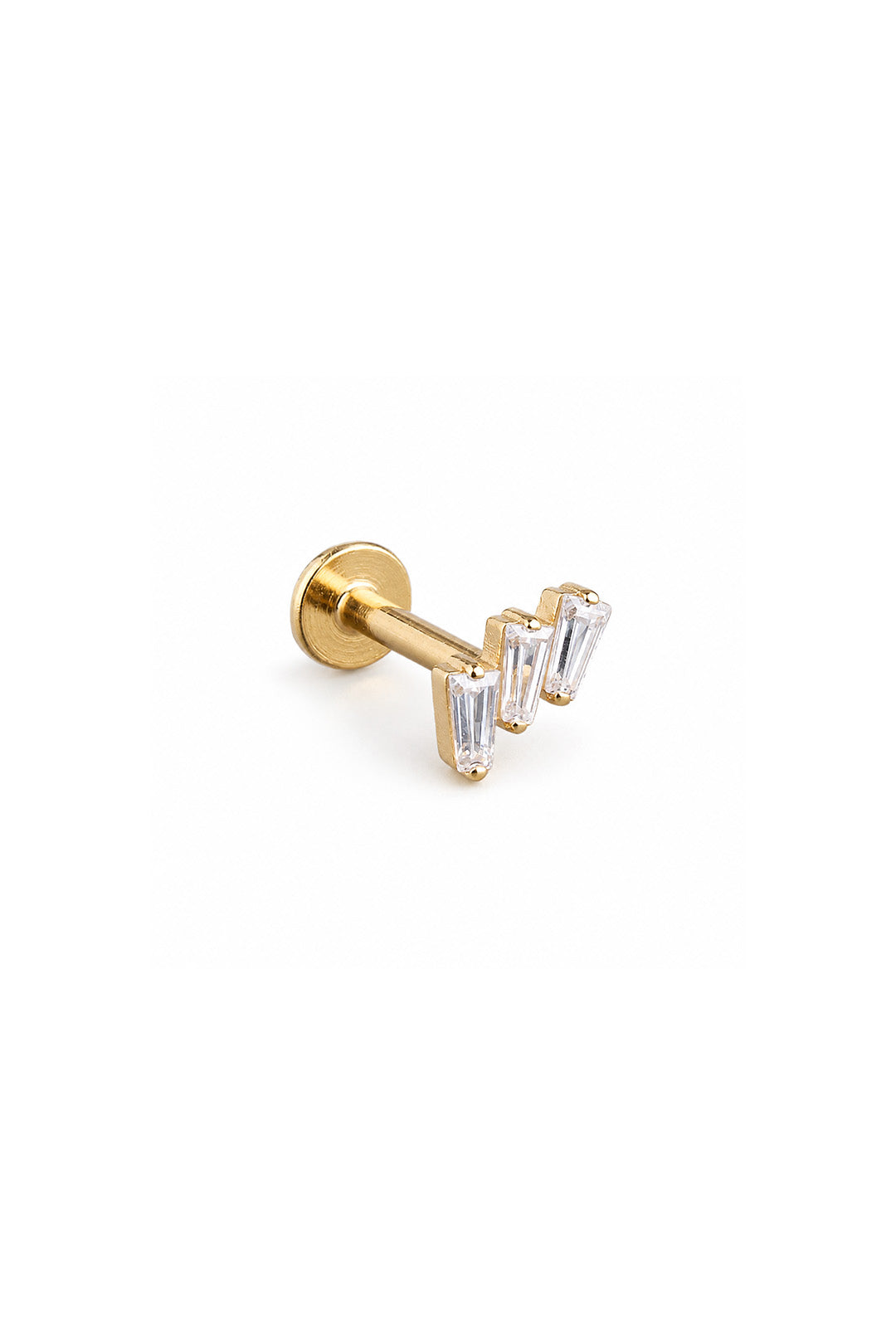 Mini Üç Trapez Titanyum Piercing