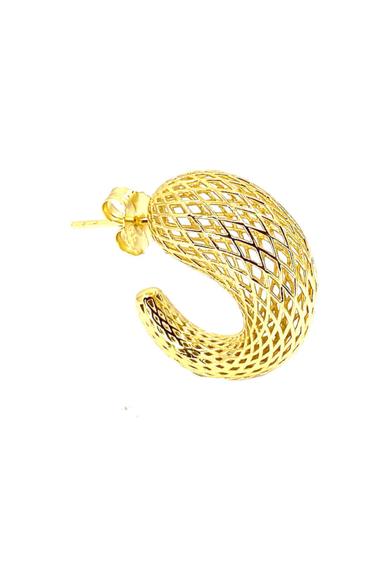 J Kafes Gümüş Küpe