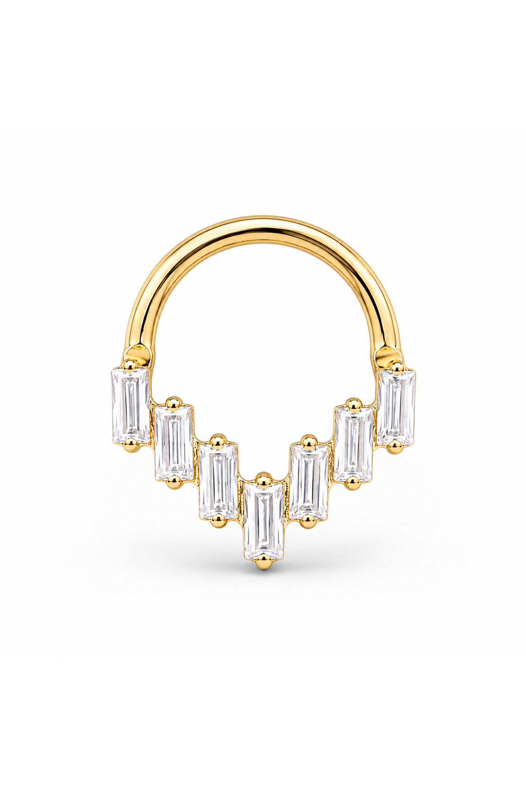 Yedi Baget Titanyum Halka Piercing