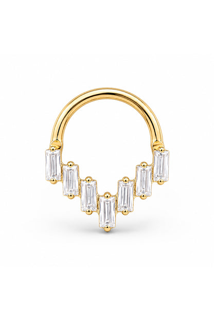 Yedi Baget Titanyum Halka Piercing