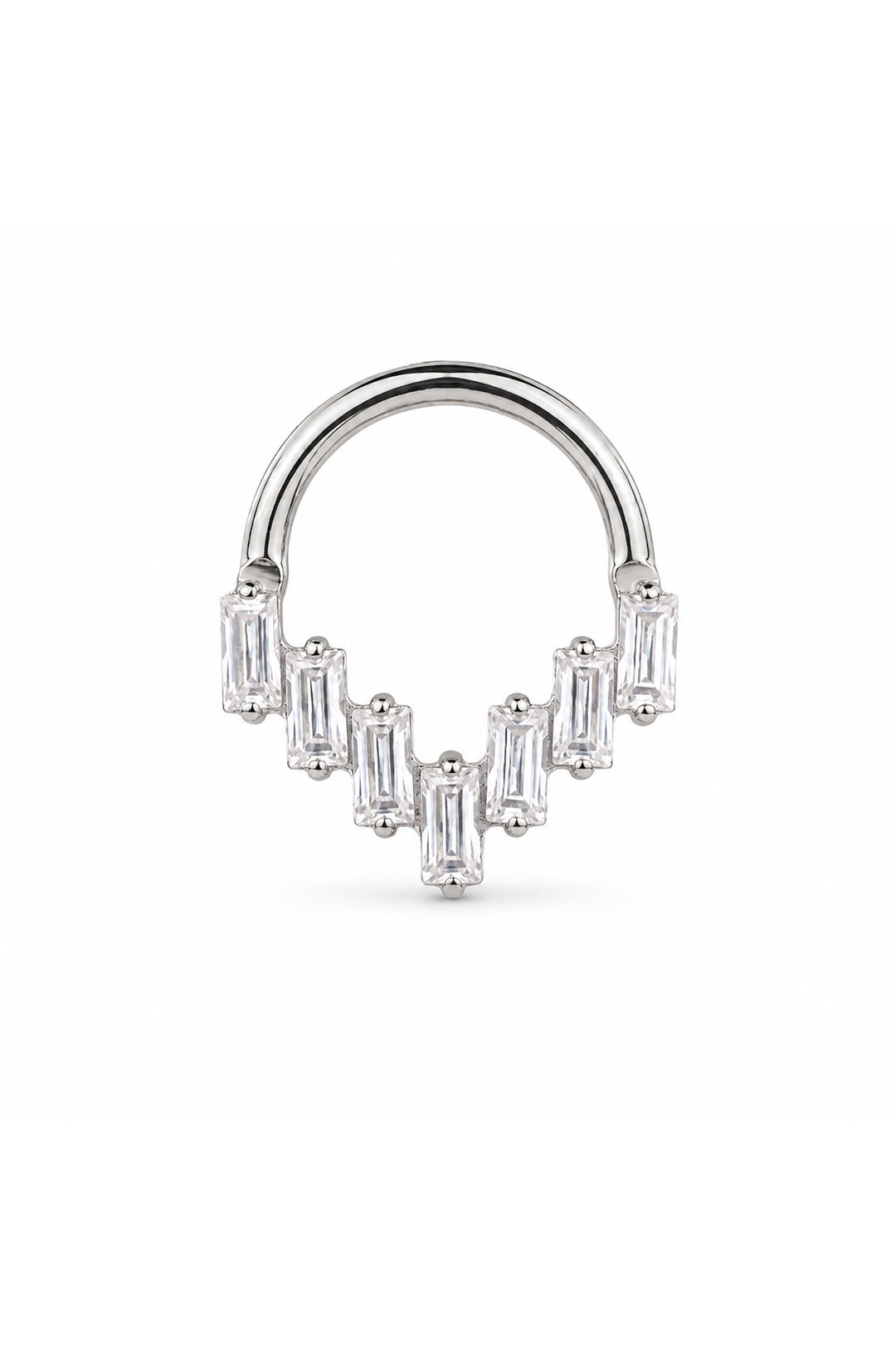 Yedi Baget Titanyum Halka Piercing