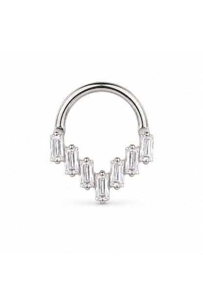 Yedi Baget Titanyum Halka Piercing