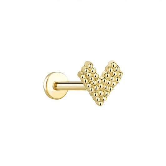 Topy Üçgen 14 Ayar Altın Piercing