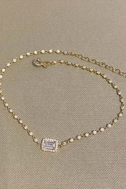 Baget Ve Mini Tohum Zincir Gümüş Halhal