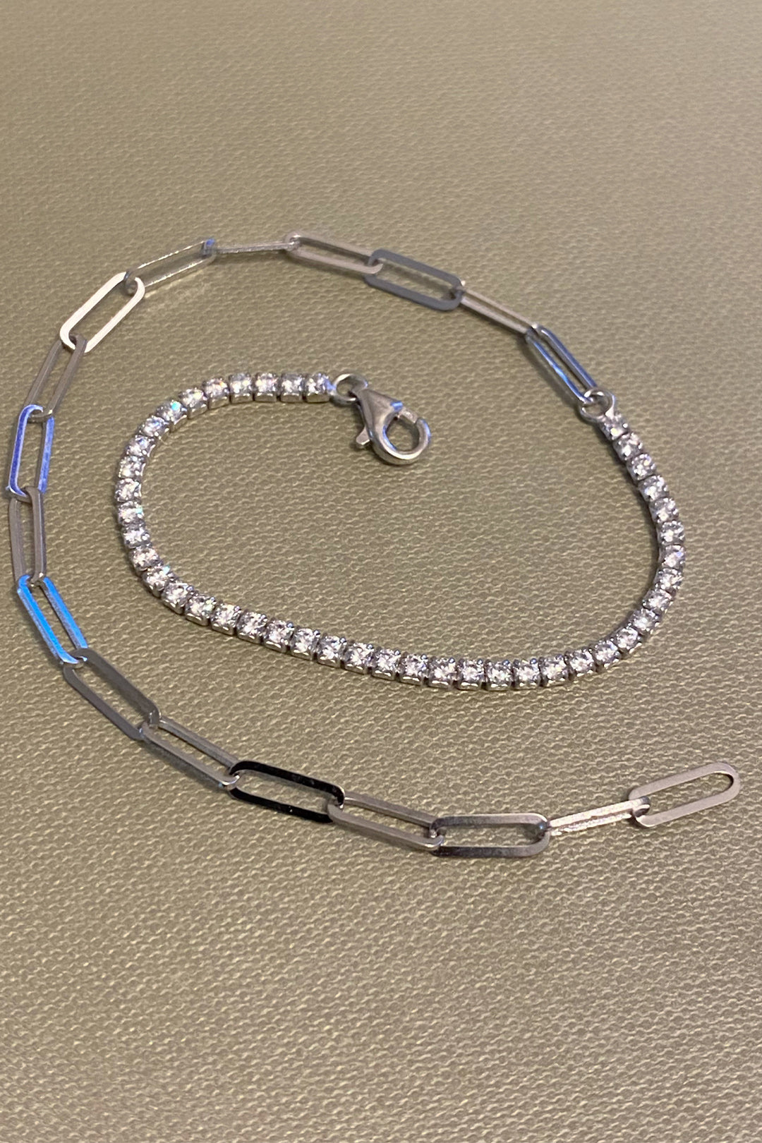 Suyolu Ve Geo Zincir Gümüş Halhal